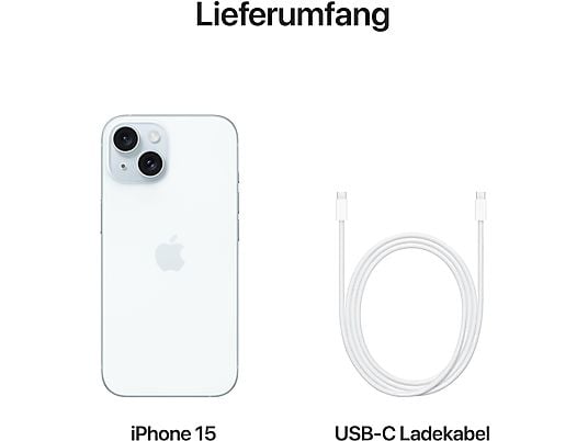 APPLE iPhone 15 5G 128 GB Blau Dual SIM