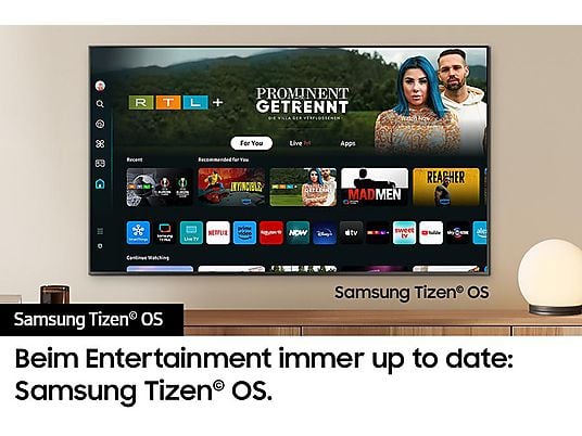 SAMSUNG GQ65Q60D QLED TV (Flat, 65 Zoll / 163 cm, UHD 4K, SMART TV, Tizen)