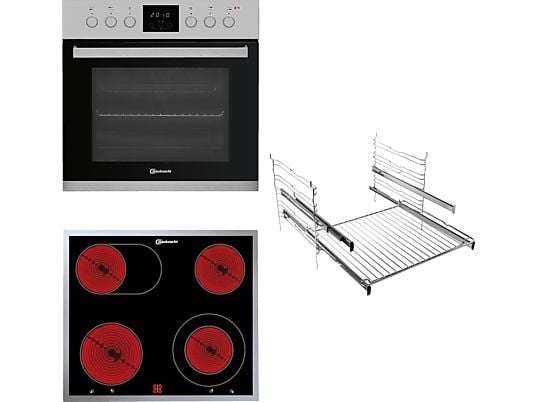 BAUKNECHT HEKO 500 H, Einbauherdset (Elektrokochfeld, A, 65 l)