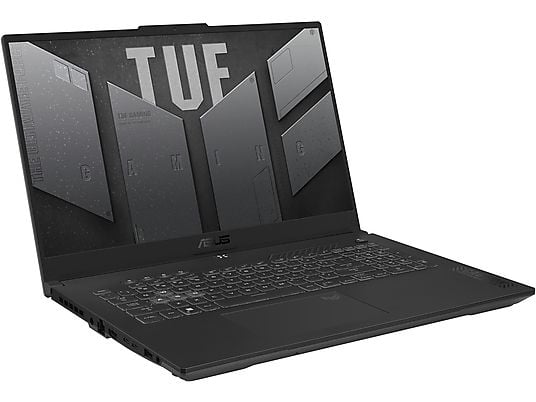 ASUS TUF A17 FA707NU-HX052W, Gaming Notebook, mit 17,3 Zoll Display, AMD Ryzen™ 5,7535HS Prozessor, 16 GB RAM, 1 TB SSD, NVIDIA GeForce RTX™ 4050, Mecha Gray, Windows 11 Home (64 Bit)