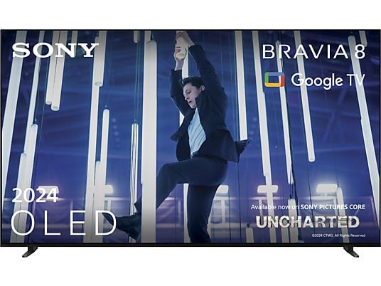 SONY BRAVIA 8 K 65 XR 80 OLED TV (Flat, 65 Zoll / 164 cm, UHD 4K, SMART TV, Google TV)