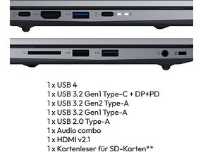MEDION E17433 (MD62659), Notebook, mit 17,3 Zoll Display, Intel® Core™ i7,i7-13620H Prozessor, 16 GB RAM, 1 TB SSD, Intel® UHD Graphics, Galaxy Blue, Windows 11 Home (64 Bit)