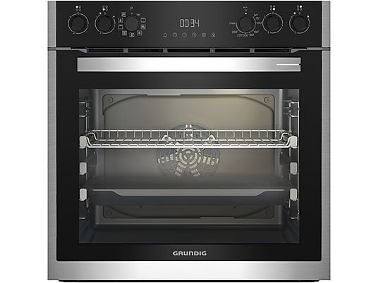 GRUNDIG GEHM19310BMPF Pyrolyse, Einbauherdset (Glaskeramikkochfeld, A+, 72 l)
