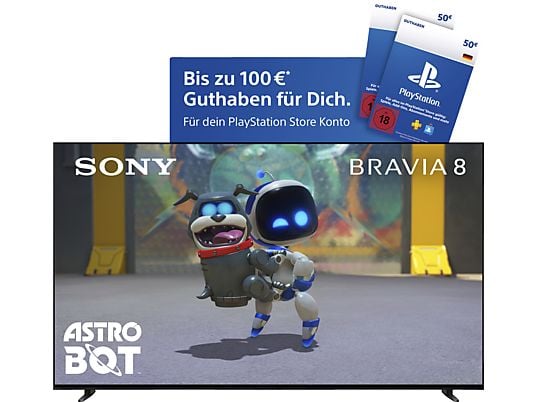 SONY BRAVIA 8 K 65 XR 80 OLED TV (Flat, 65 Zoll / 164 cm, UHD 4K, SMART TV, Google TV)